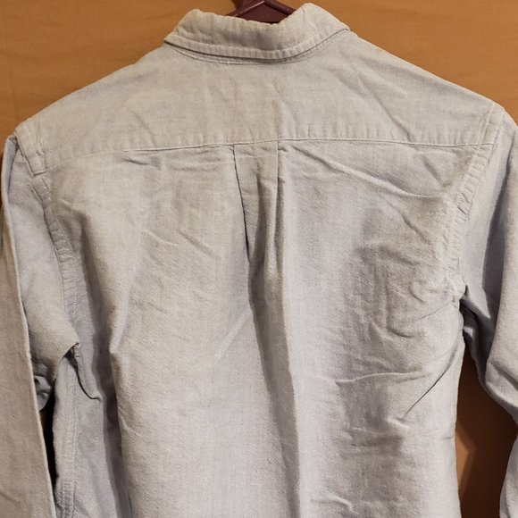 Ralph Lauren, Blue button-down dress shirt, long sleeve, Size 12 - Picture 8 of 15